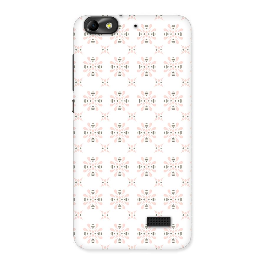 Pink Floral Pattern Back Case for Honor 4C