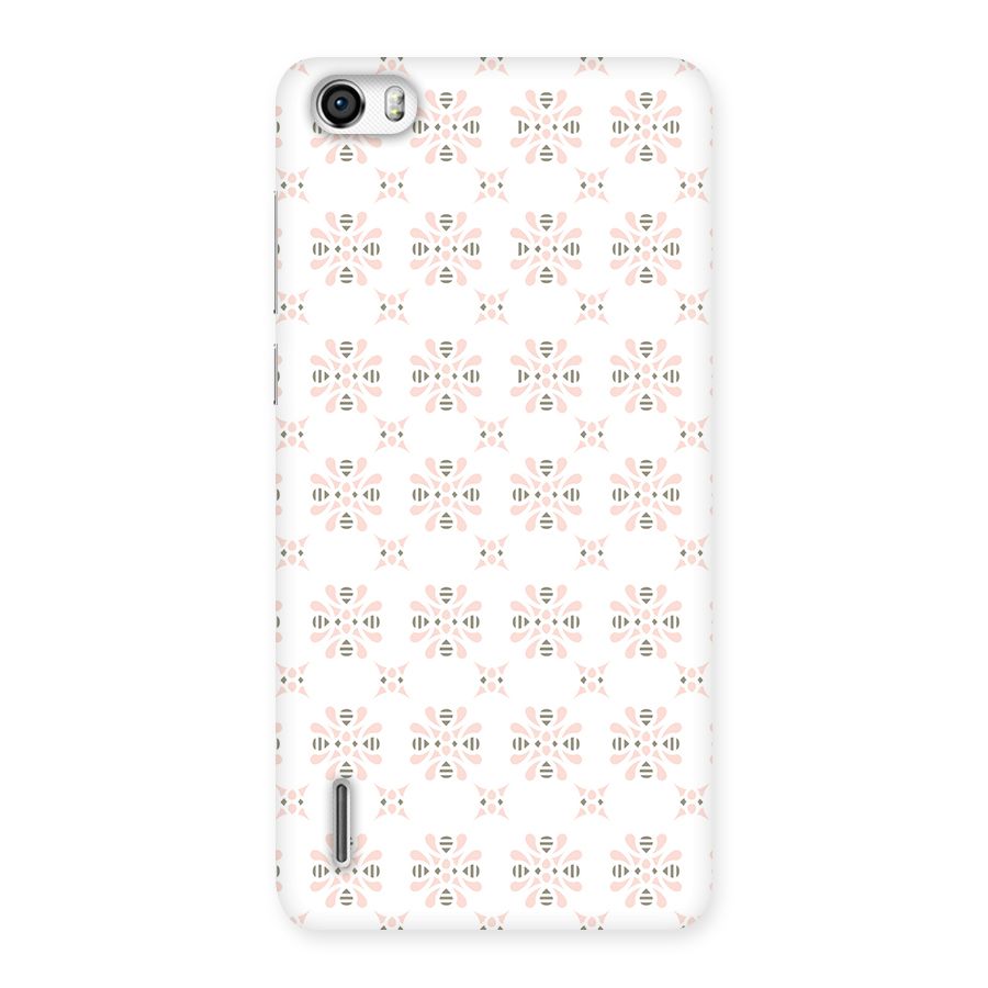 Pink Floral Pattern Back Case for Honor 6