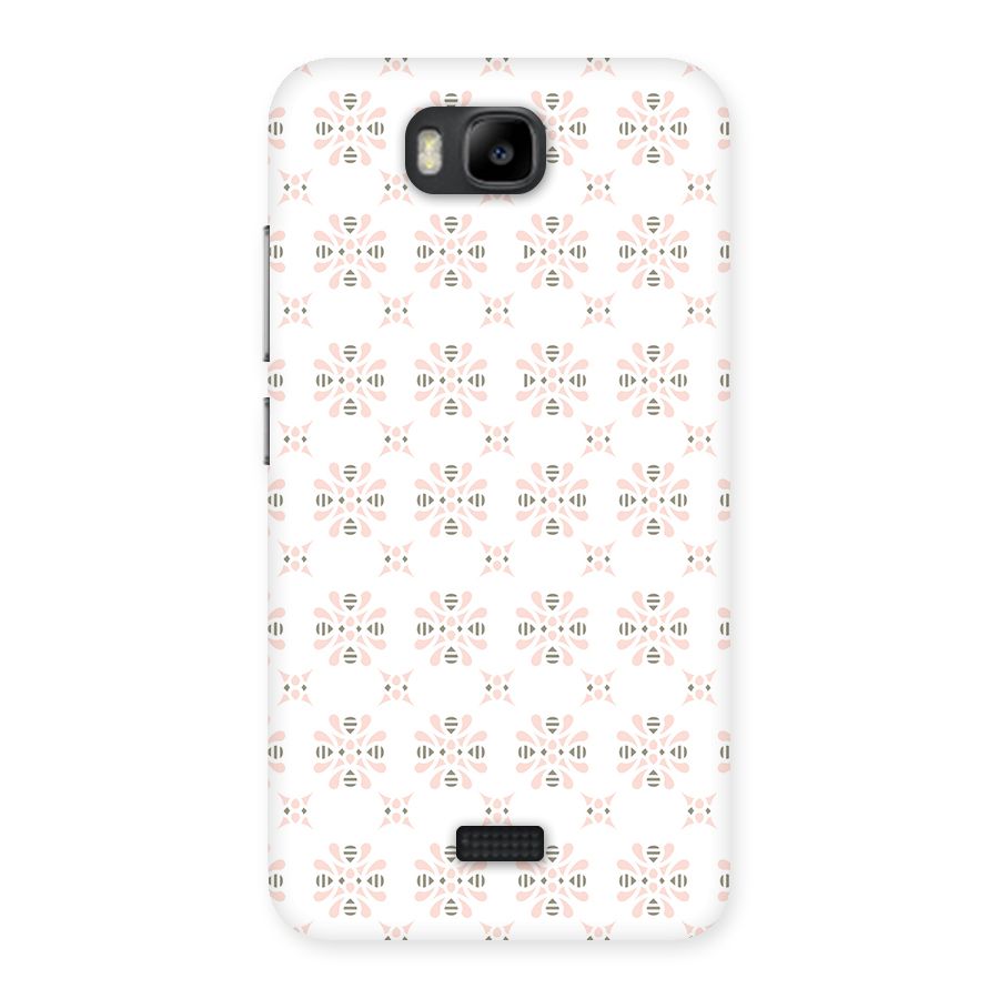 Pink Floral Pattern Back Case for Honor Bee