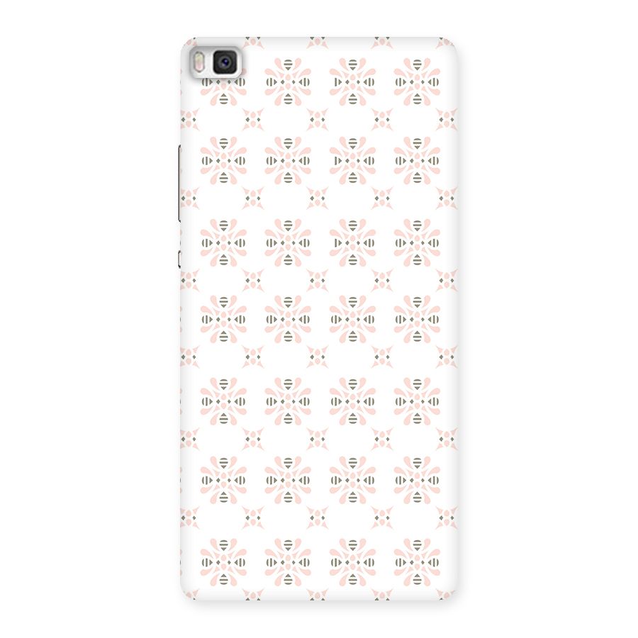 Pink Floral Pattern Back Case for Huawei P8