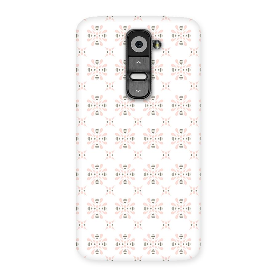 Pink Floral Pattern Back Case for LG G2