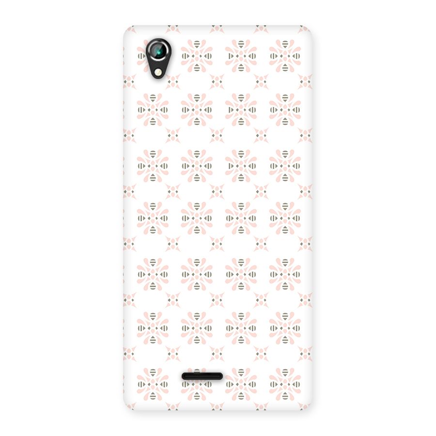 Pink Floral Pattern Back Case for Lava Iris 800