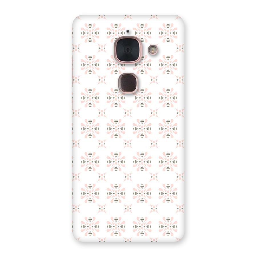 Pink Floral Pattern Back Case for Le Max 2