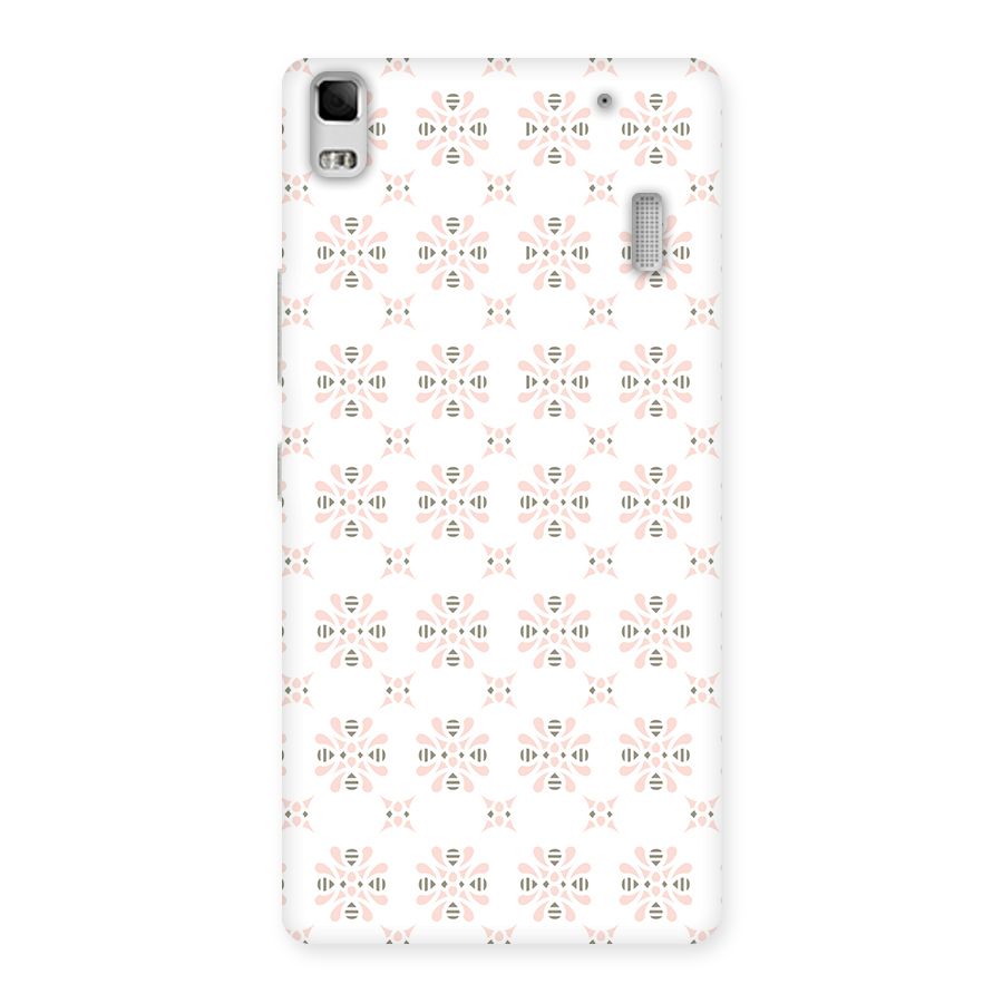 Pink Floral Pattern Back Case for Lenovo A7000