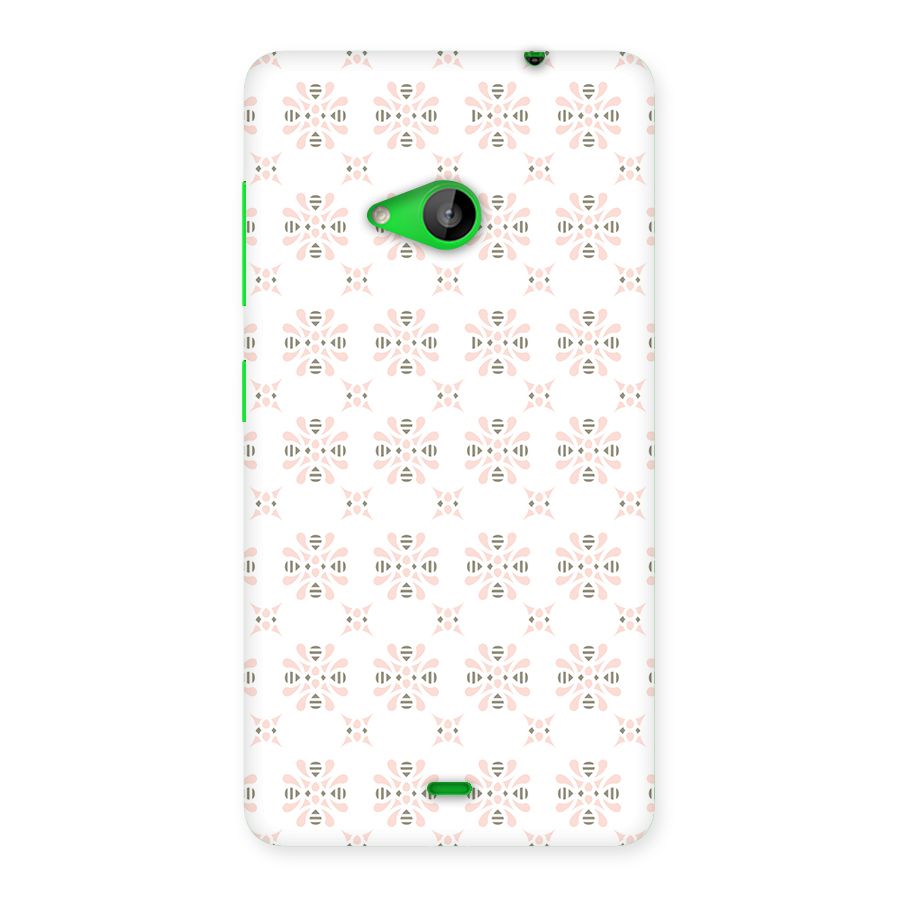 Pink Floral Pattern Back Case for Lumia 535