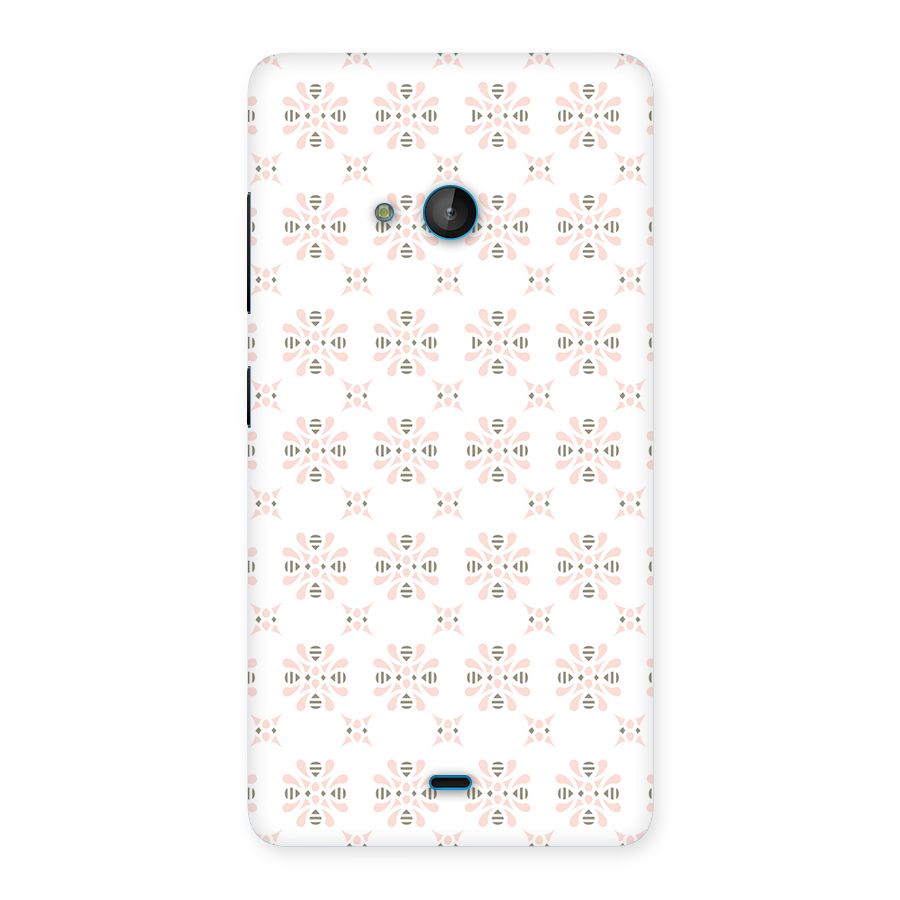 Pink Floral Pattern Back Case for Lumia 540