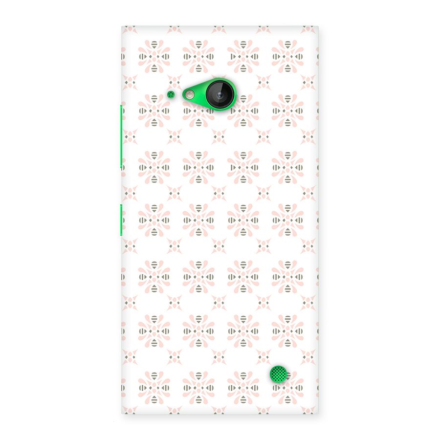 Pink Floral Pattern Back Case for Lumia 730