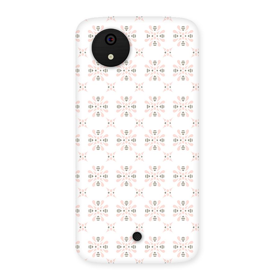 Pink Floral Pattern Back Case for Micromax Canvas A1