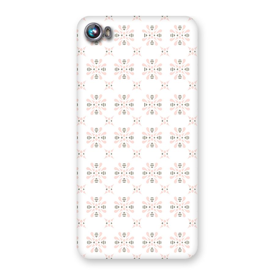 Pink Floral Pattern Back Case for Micromax Canvas Fire 4 A107