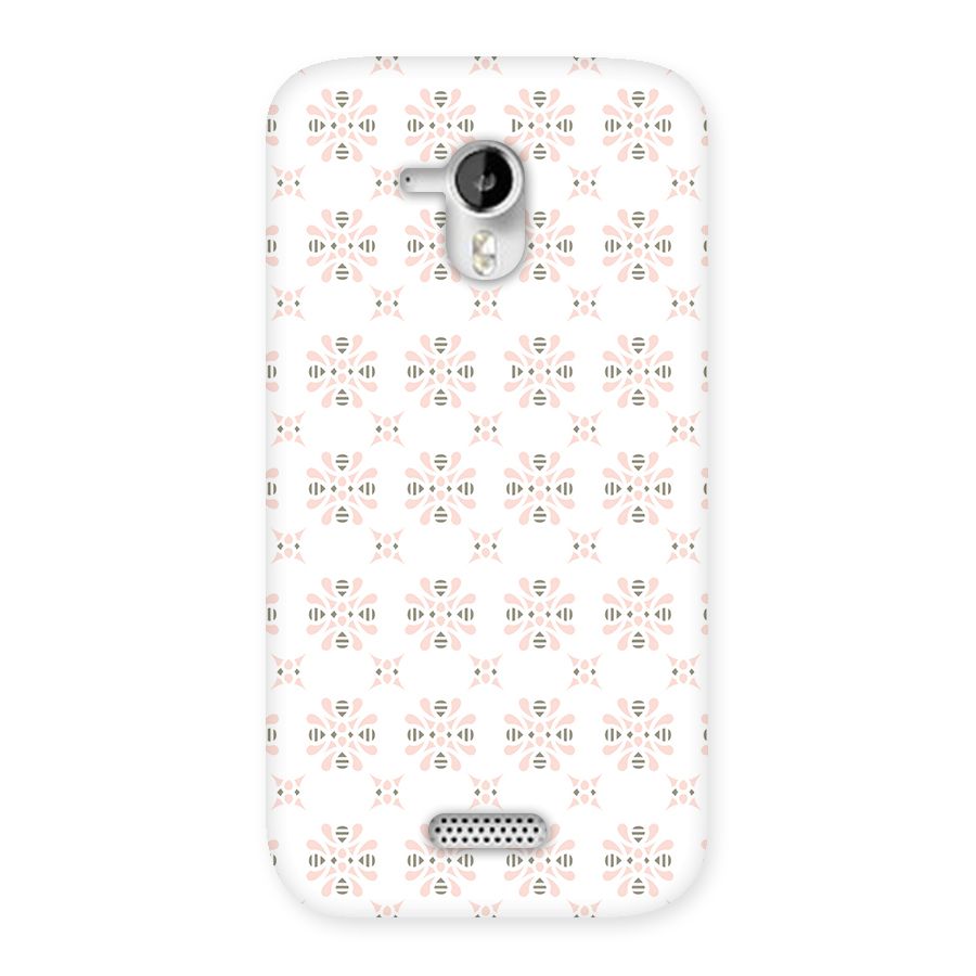 Pink Floral Pattern Back Case for Micromax Canvas HD A116