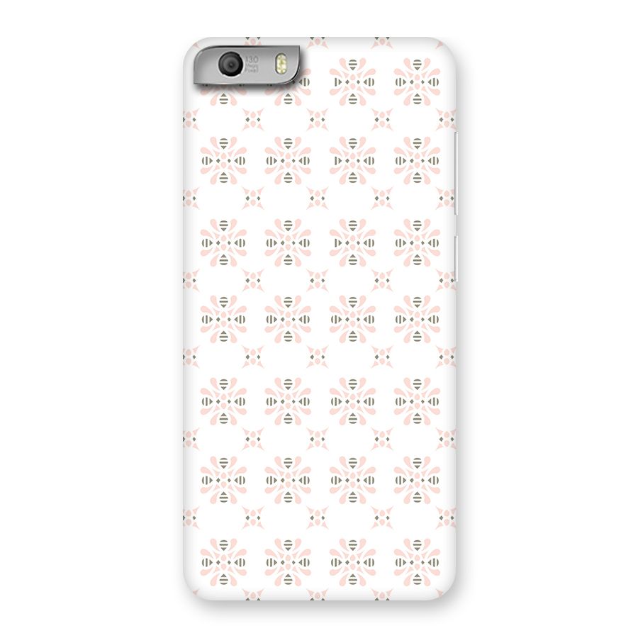 Pink Floral Pattern Back Case for Micromax Canvas Knight 2