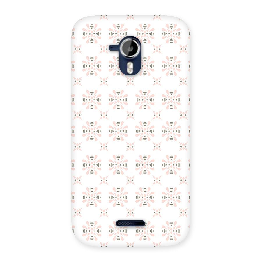 Pink Floral Pattern Back Case for Micromax Canvas Magnus A117