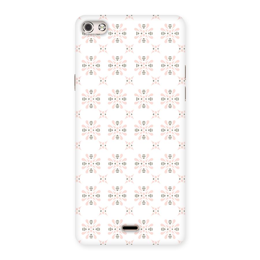 Pink Floral Pattern Back Case for Micromax Canvas Silver 5