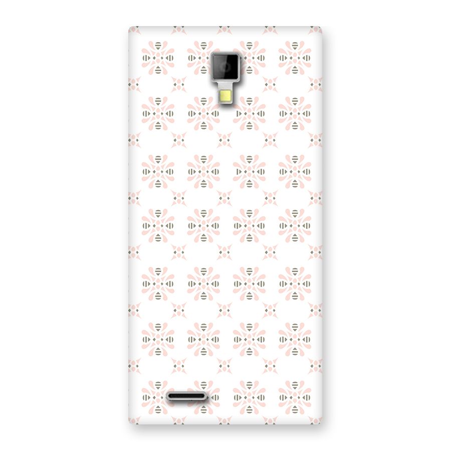 Pink Floral Pattern Back Case for Micromax Canvas Xpress A99