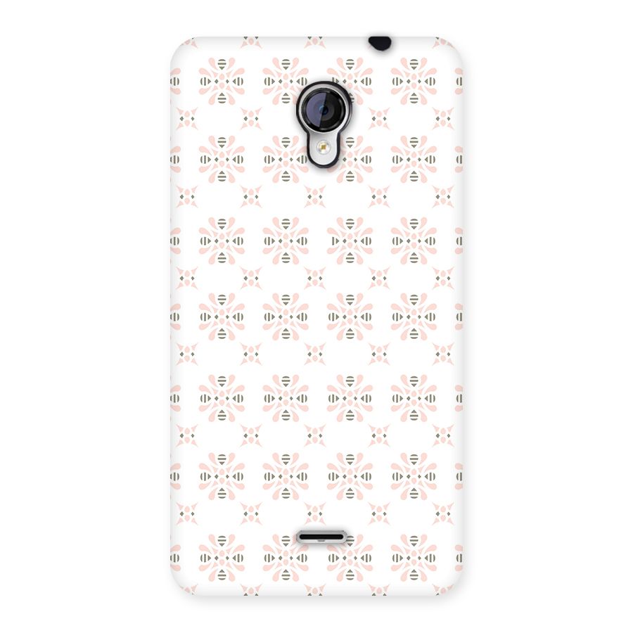 Pink Floral Pattern Back Case for Micromax Unite 2 A106