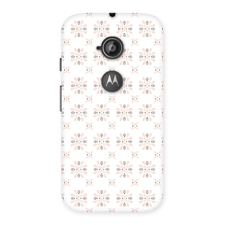 Pink Floral Pattern Back Case for Moto E 2nd Gen