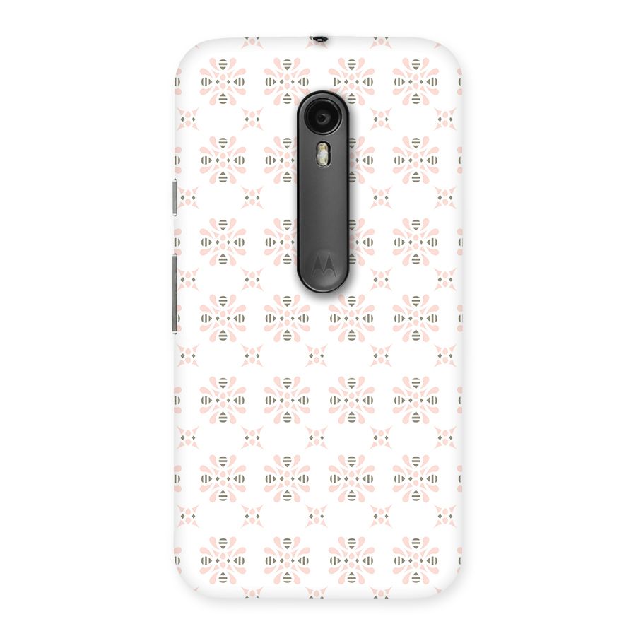 Pink Floral Pattern Back Case for Moto G Turbo