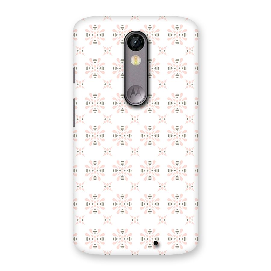 Pink Floral Pattern Back Case for Moto X Force