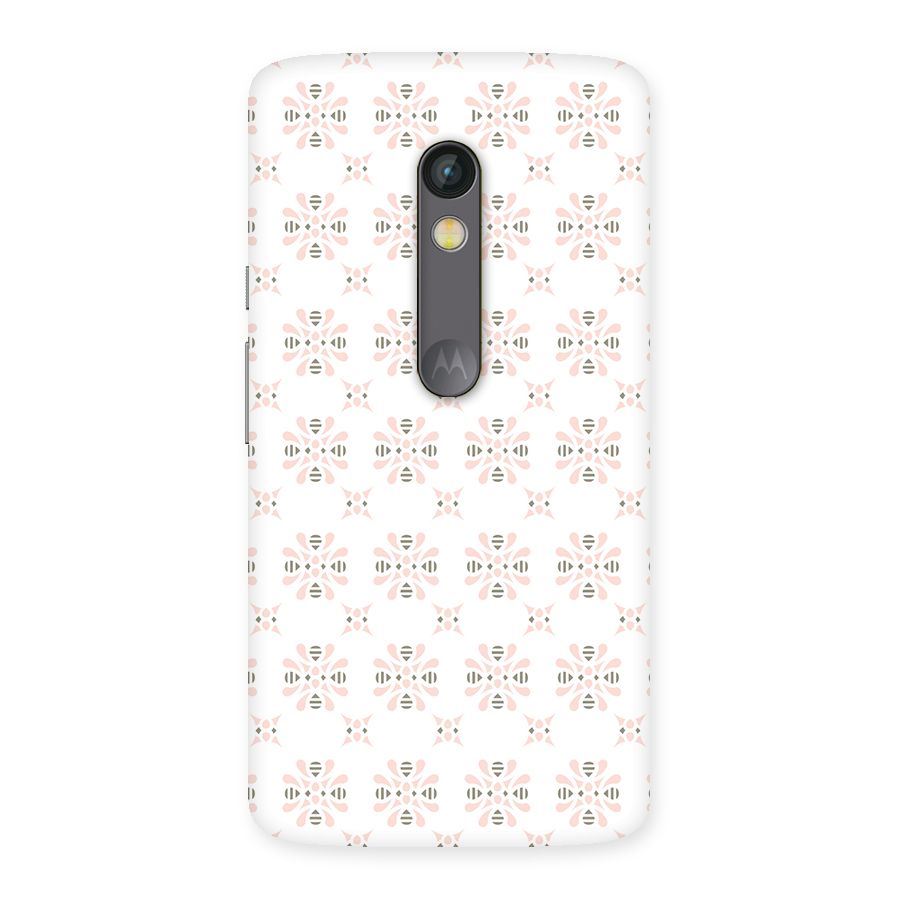 Pink Floral Pattern Back Case for Moto X Play