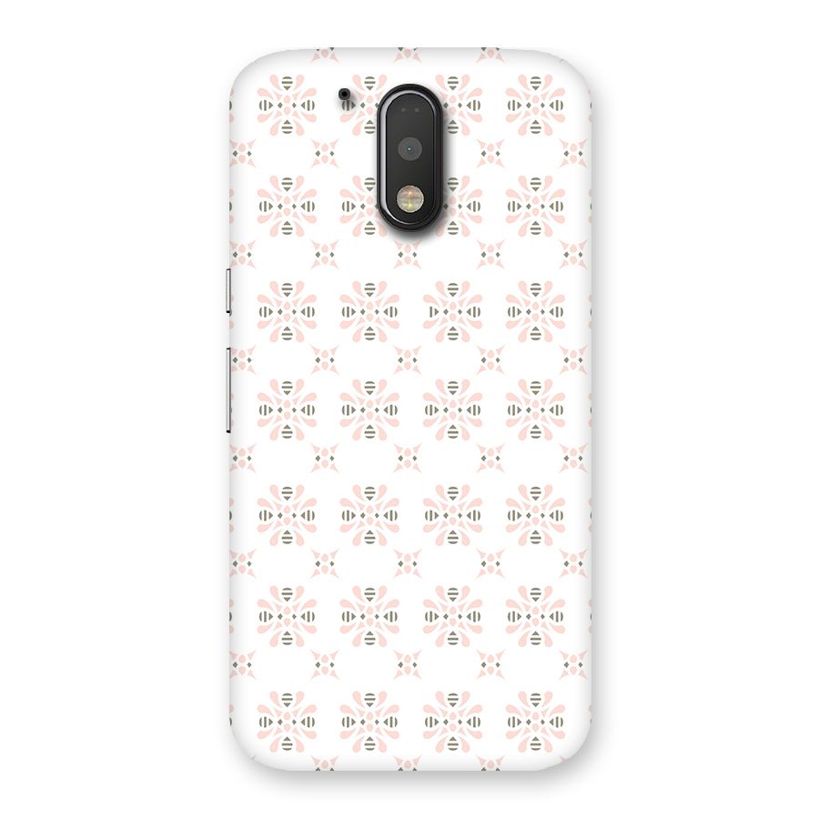 Pink Floral Pattern Back Case for Motorola Moto G4