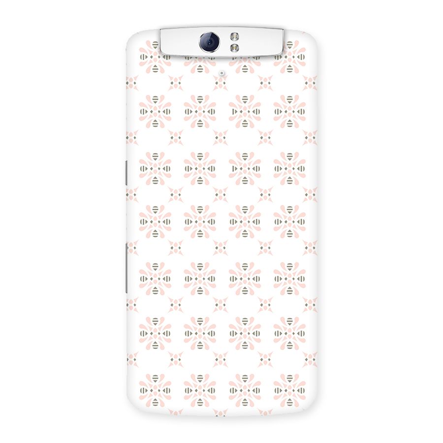 Pink Floral Pattern Back Case for Oppo N1