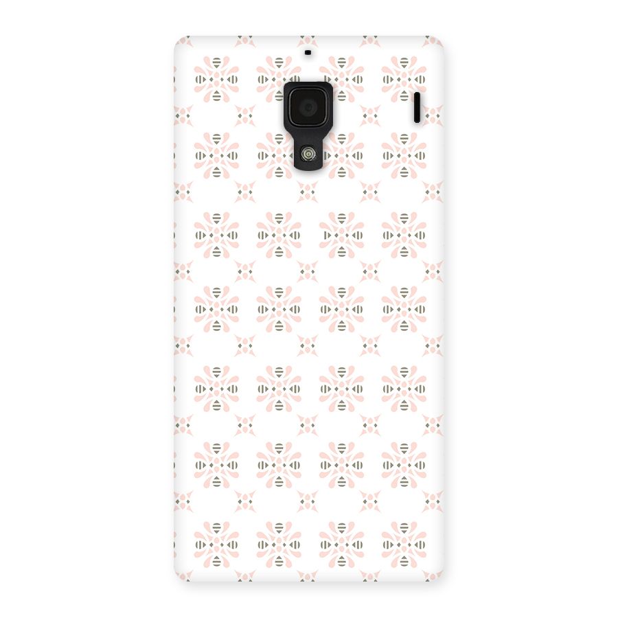 Pink Floral Pattern Back Case for Redmi 1S