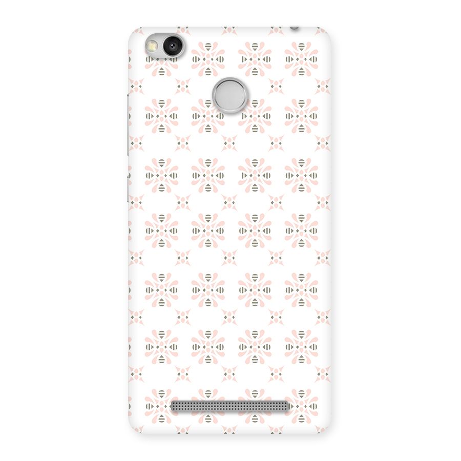 Pink Floral Pattern Back Case for Redmi 3S Prime