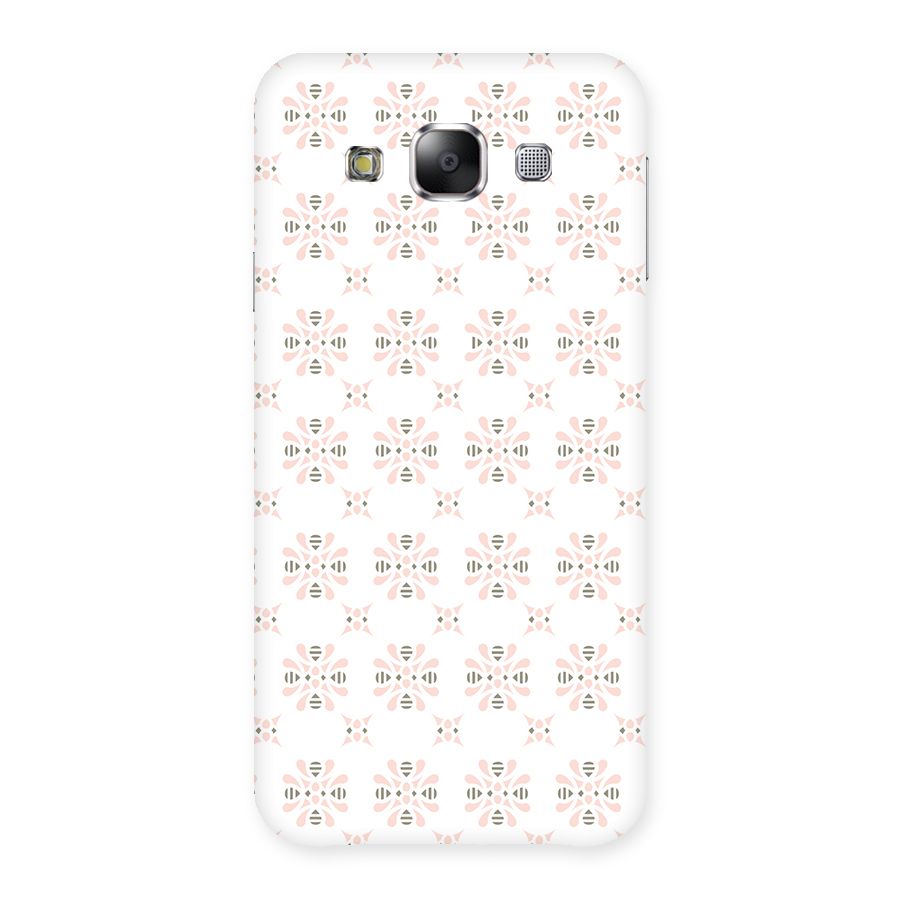Pink Floral Pattern Back Case for Samsung Galaxy E5