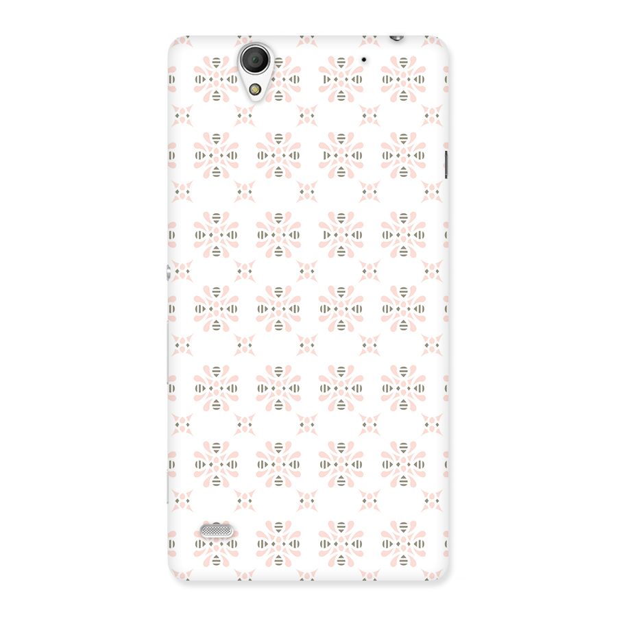 Pink Floral Pattern Back Case for Sony Xperia C4