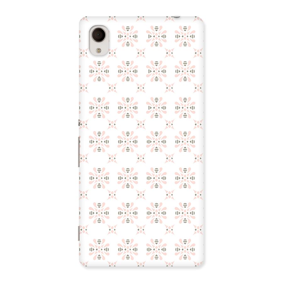 Pink Floral Pattern Back Case for Sony Xperia M4