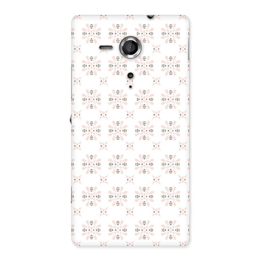Pink Floral Pattern Back Case for Sony Xperia SP