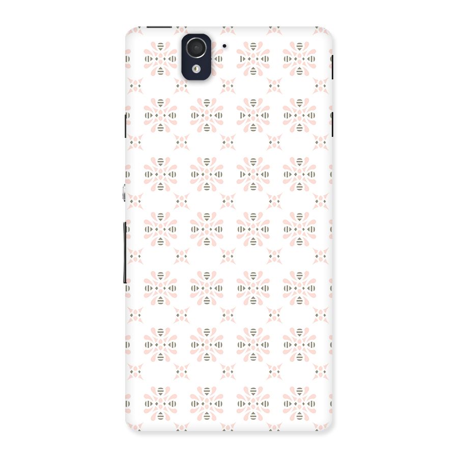 Pink Floral Pattern Back Case for Sony Xperia Z