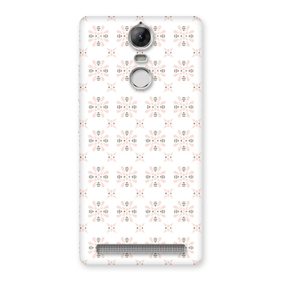 Pink Floral Pattern Back Case for Vibe K5 Note