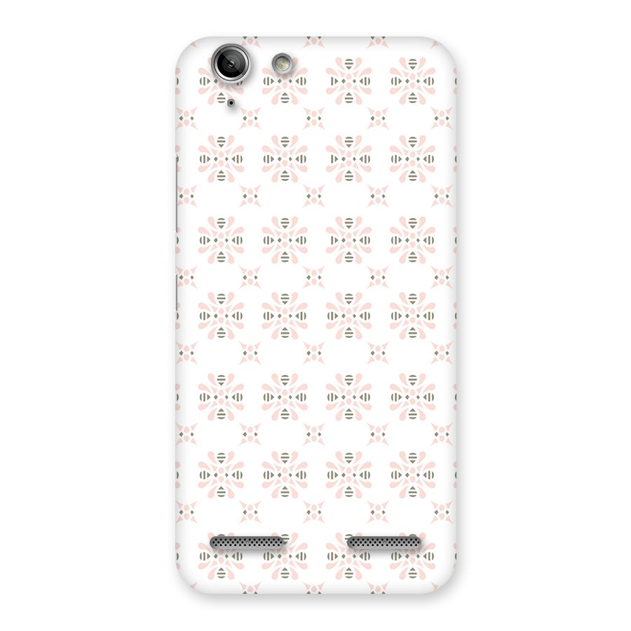 Pink Floral Pattern Back Case for Vibe K5 Plus