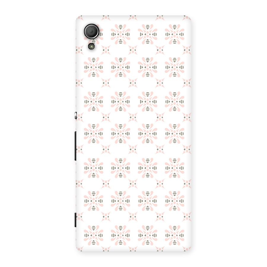 Pink Floral Pattern Back Case for Xperia Z3 Plus