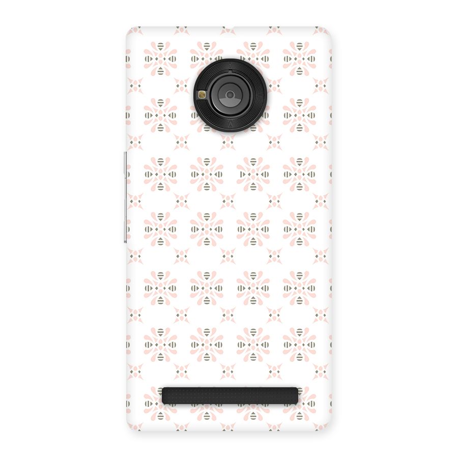 Pink Floral Pattern Back Case for Yu Yuphoria