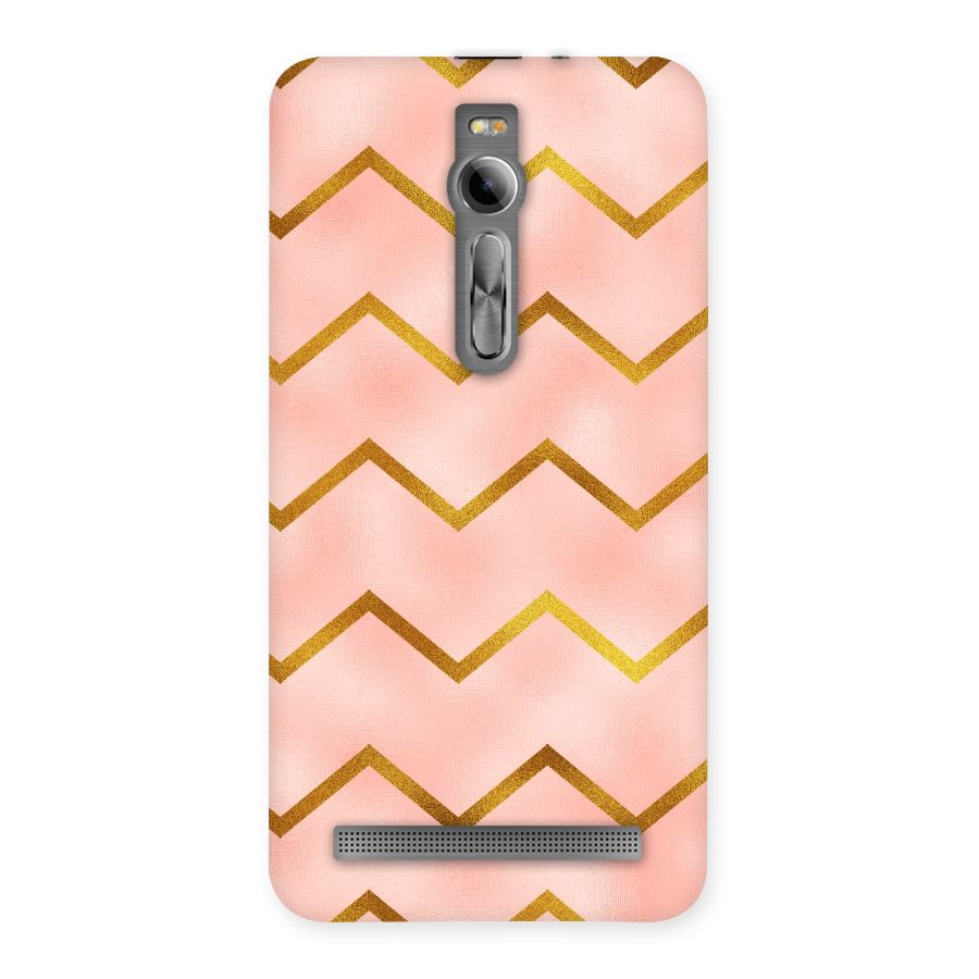 Gold Pink Pattern Back Case for Asus Zenfone 2