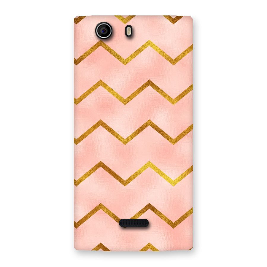 Gold Pink Pattern Back Case for Canvas Nitro 2 E311