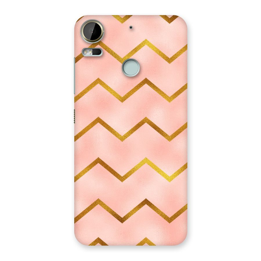 Gold Pink Pattern Back Case for Desire 10 Pro