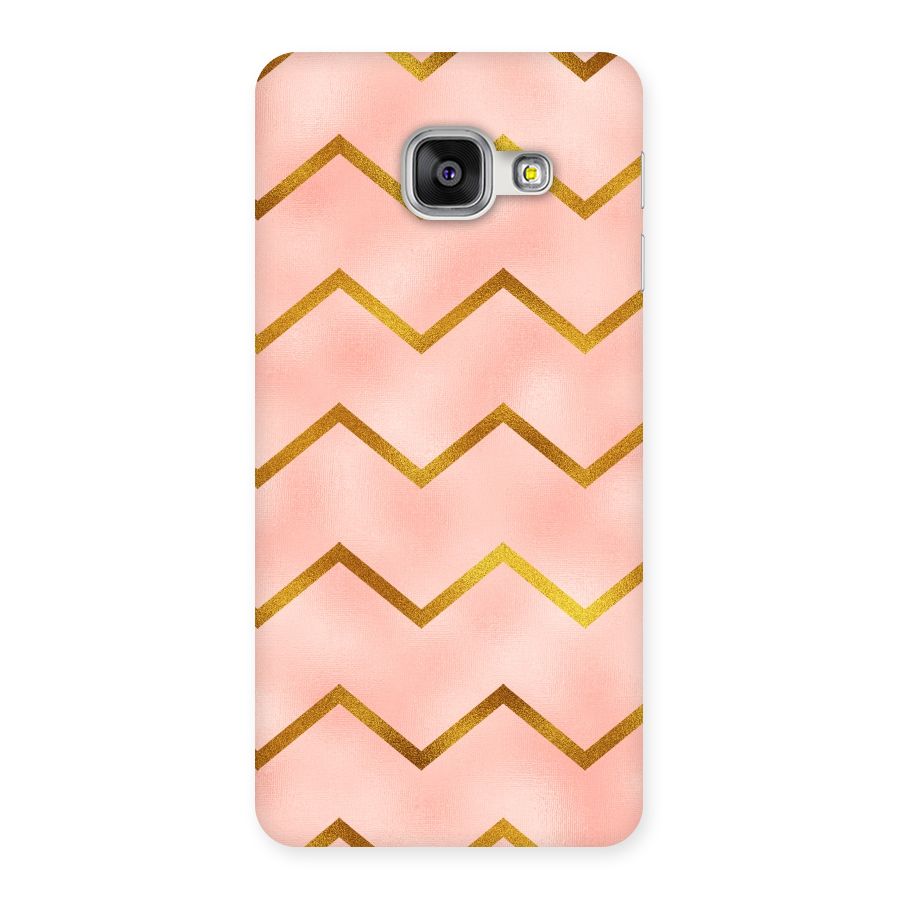 Gold Pink Pattern Back Case for Galaxy A3 2016