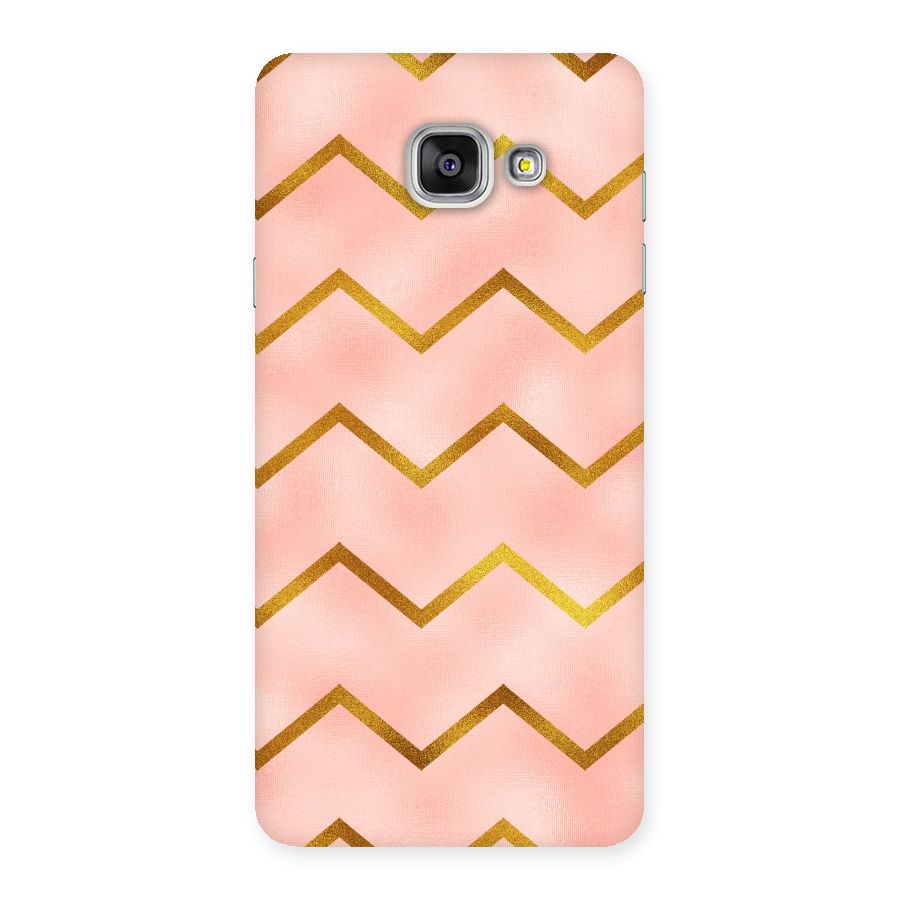 Gold Pink Pattern Back Case for Galaxy A7 2016