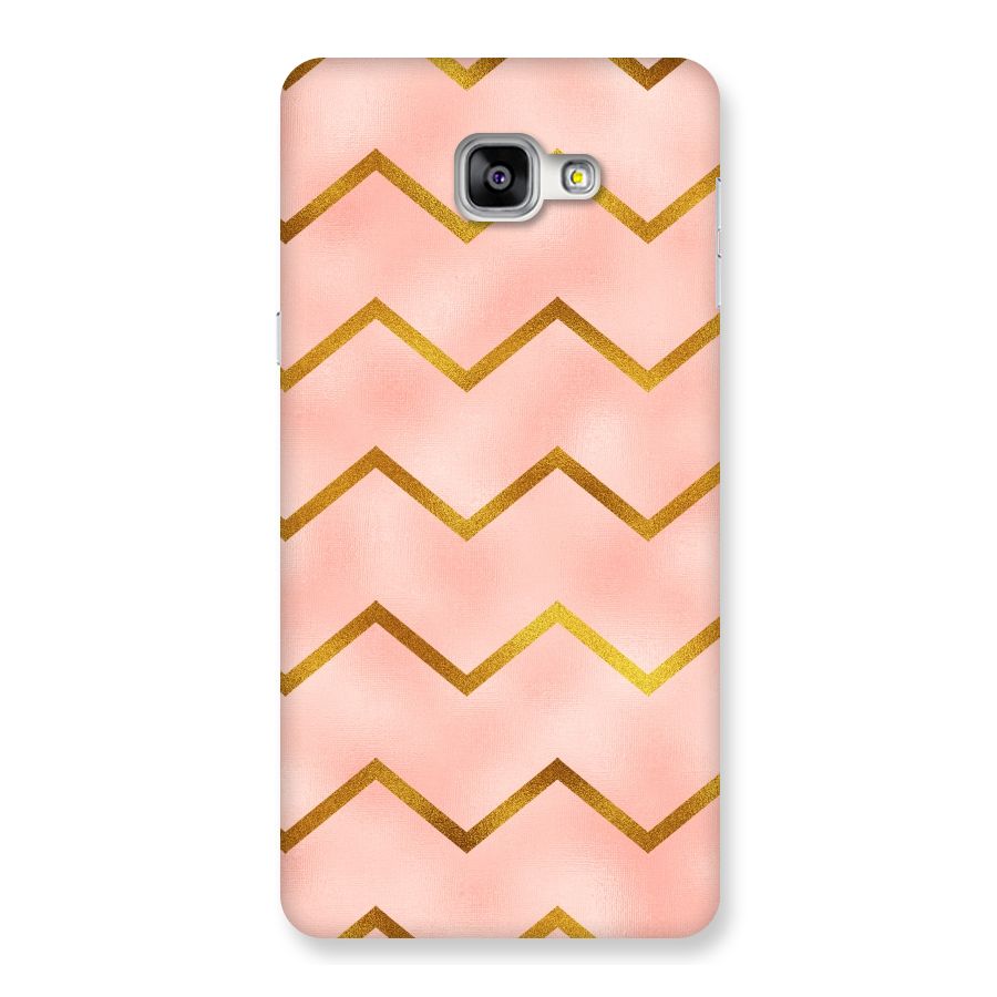 Gold Pink Pattern Back Case for Galaxy A9