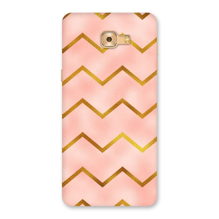 Gold Pink Pattern Back Case for Galaxy C9 Pro