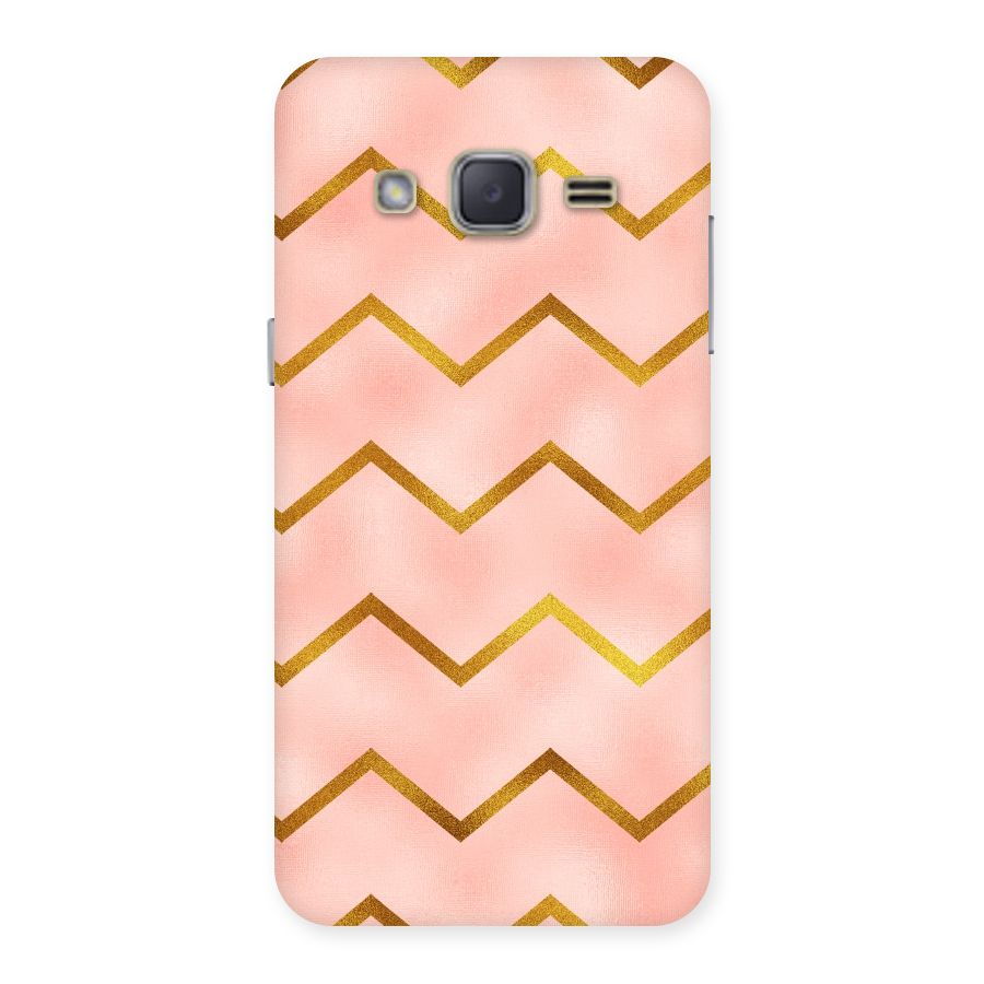 Gold Pink Pattern Back Case for Galaxy J2