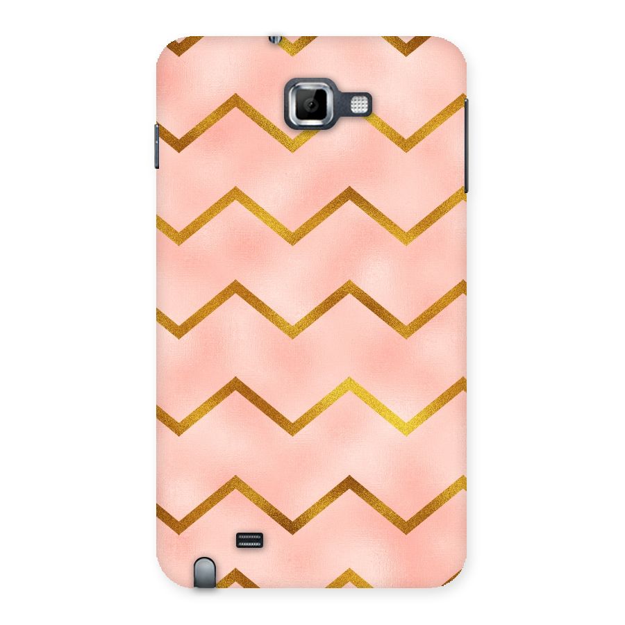 Gold Pink Pattern Back Case for Galaxy Note