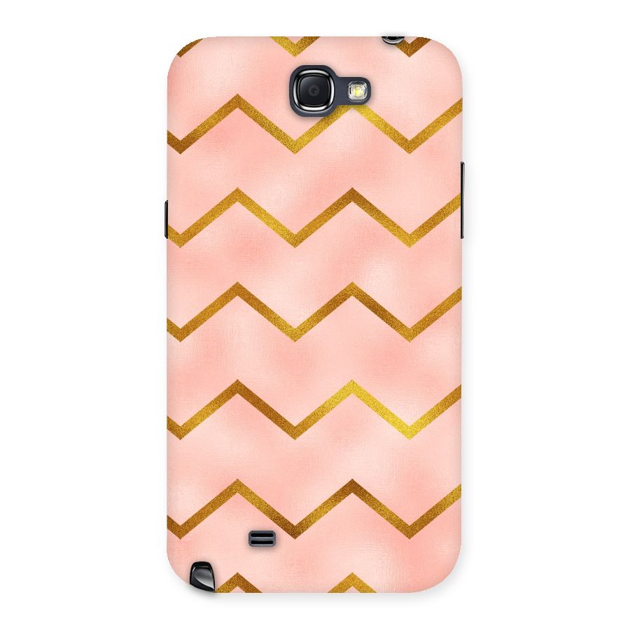 Gold Pink Pattern Back Case for Galaxy Note 2