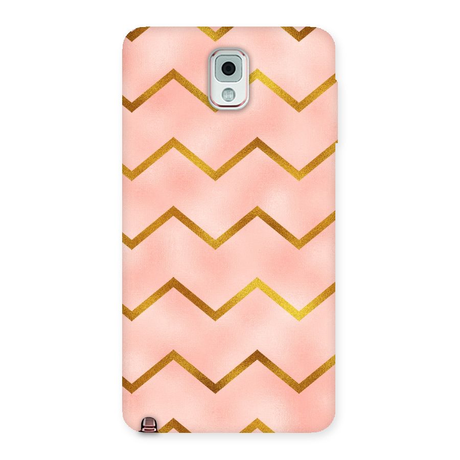 Gold Pink Pattern Back Case for Galaxy Note 3