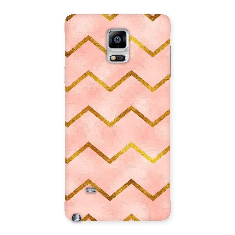 Gold Pink Pattern Back Case for Galaxy Note 4