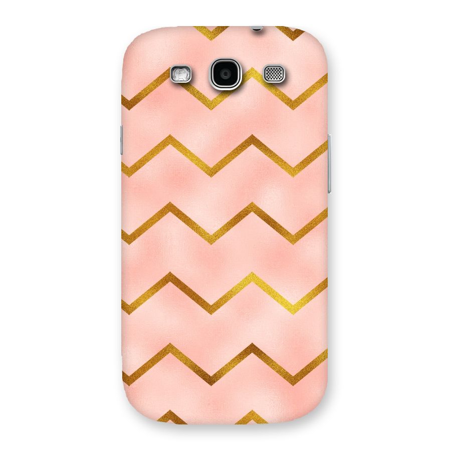 Gold Pink Pattern Back Case for Galaxy S3