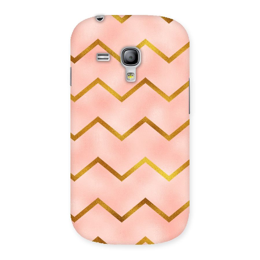 Gold Pink Pattern Back Case for Galaxy S3 Mini